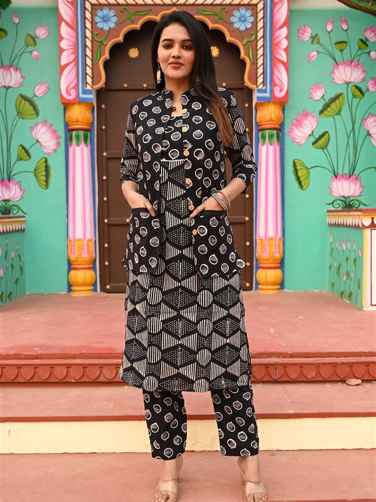 Pure Cotton Kurti with Jacket 