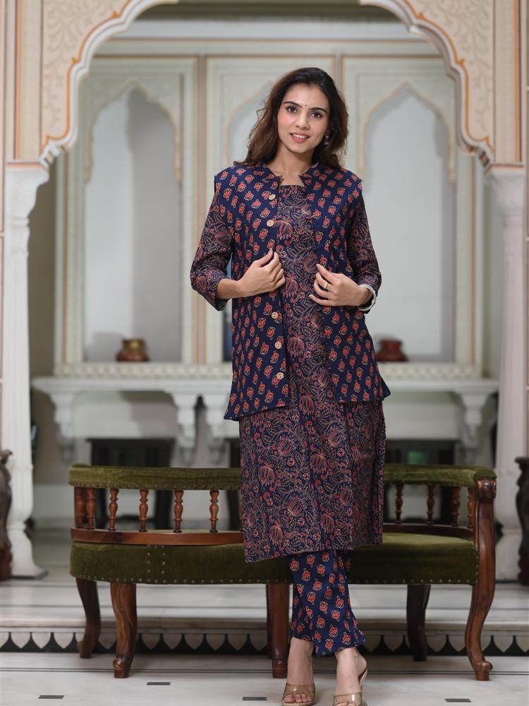 Pure Cotton Kurti with Jacket 
