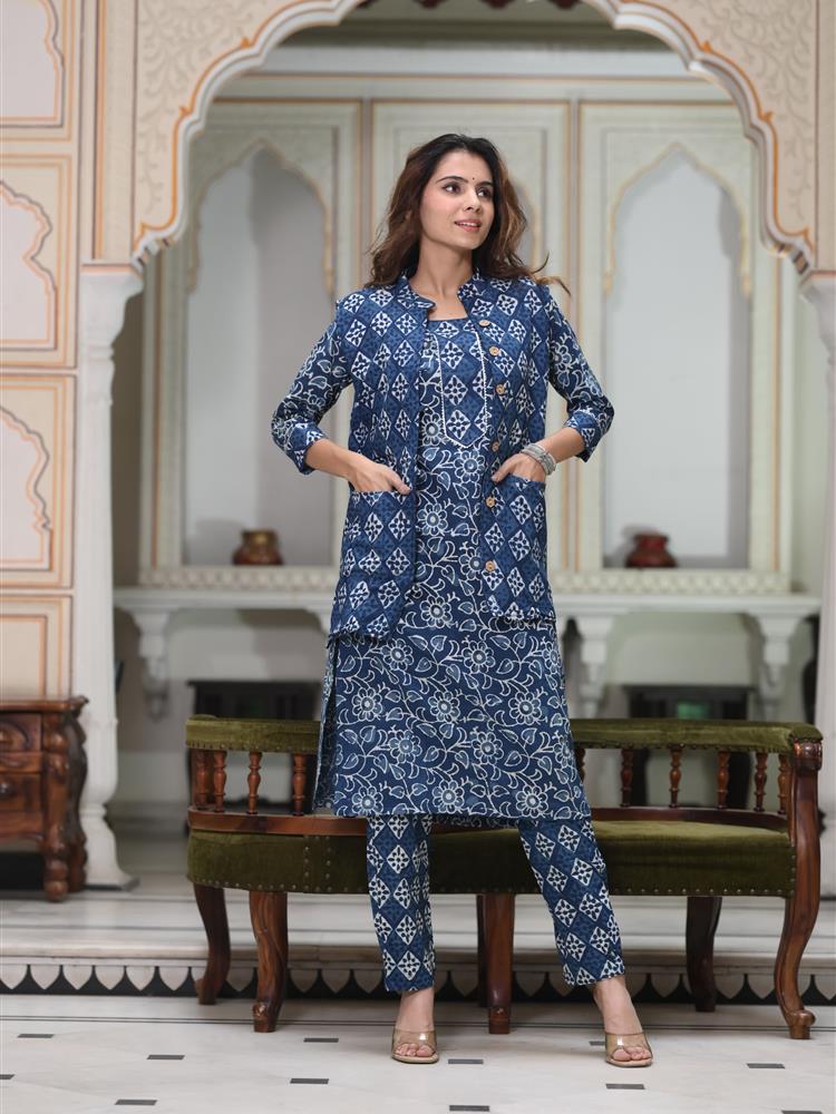Pure Cotton Kurti with Jacket 