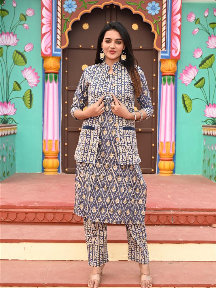 Pure Cotton Kurti with Jacket 
