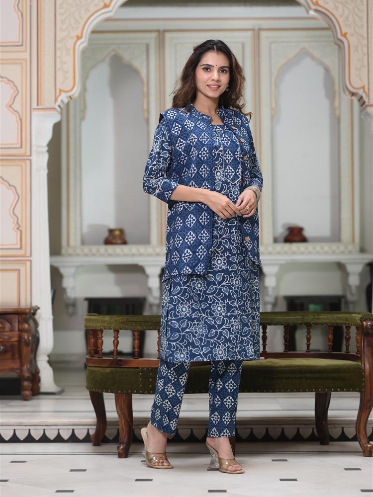 Pure Cotton Kurti with Jacket 