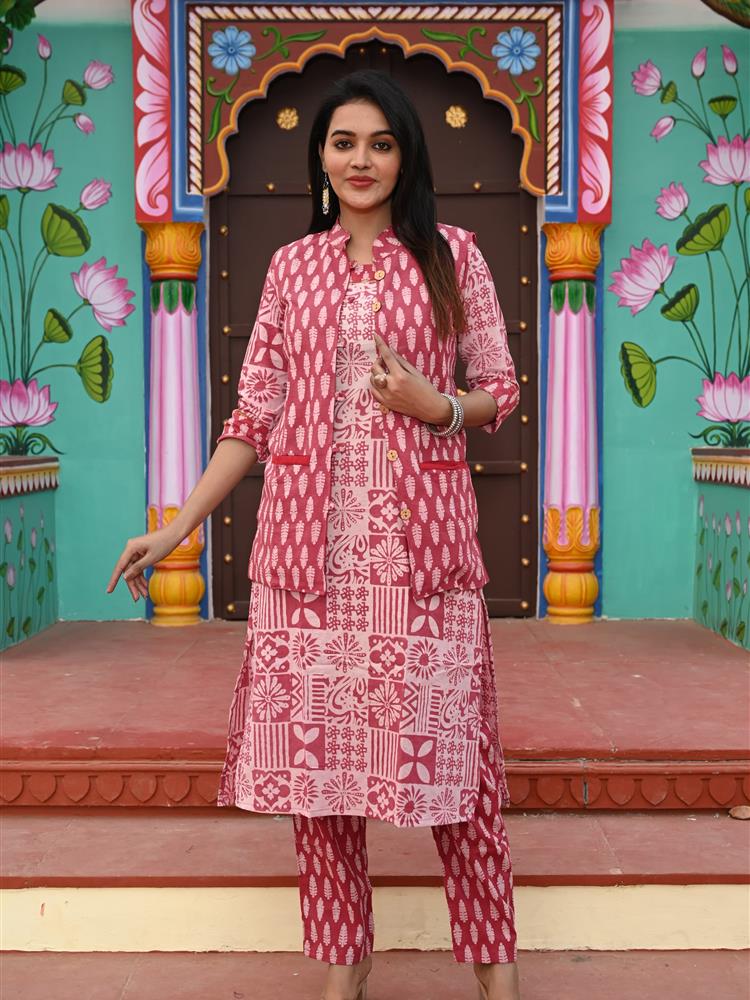 Pure Cotton Kurti with Jacket 