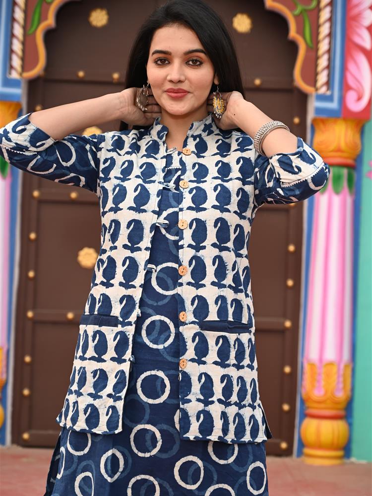 Pure Cotton Kurti with Jacket 
