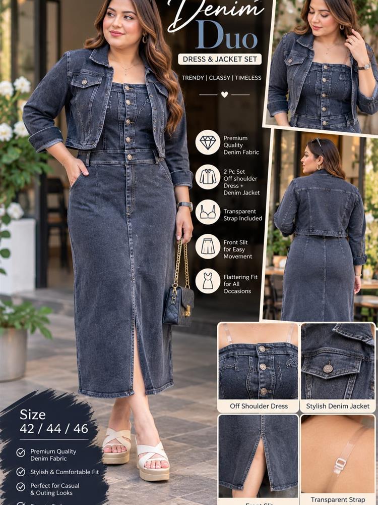 Denim Duo Dress 