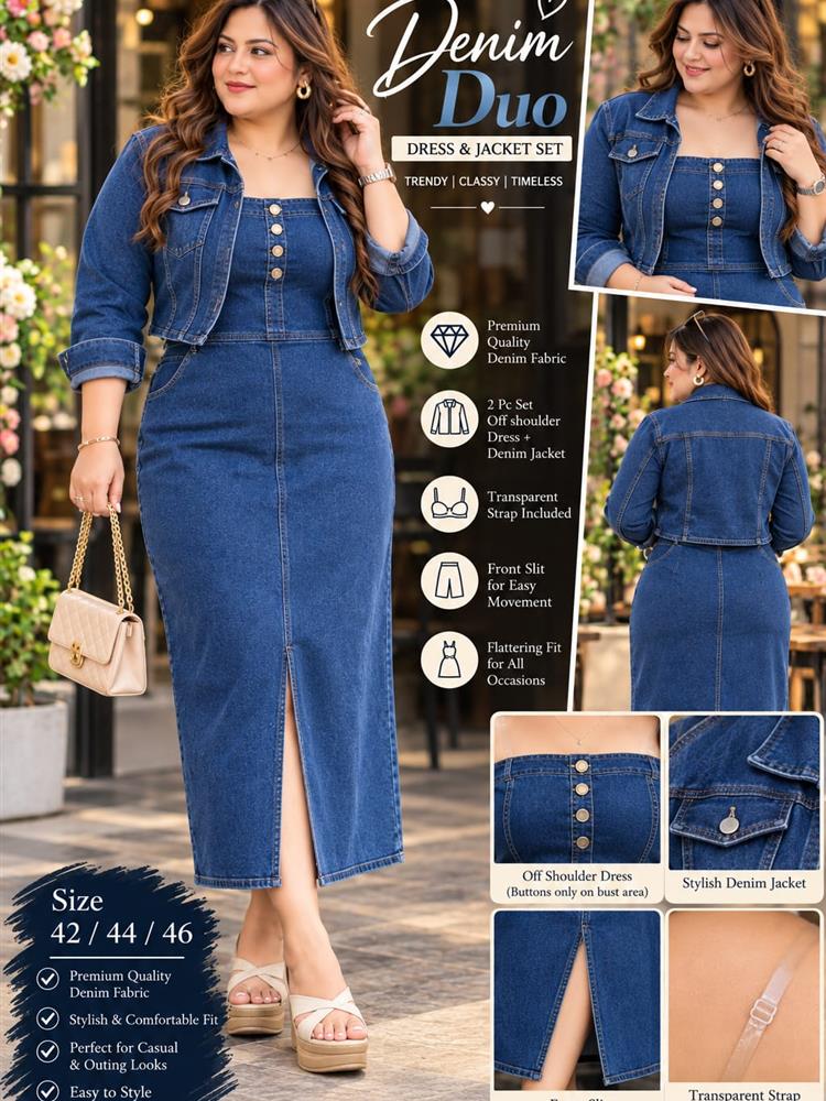 Denim Duo Dress 