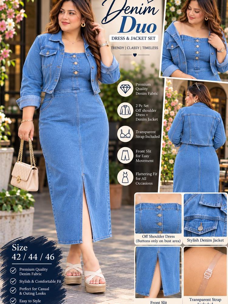 Denim Duo Dress 