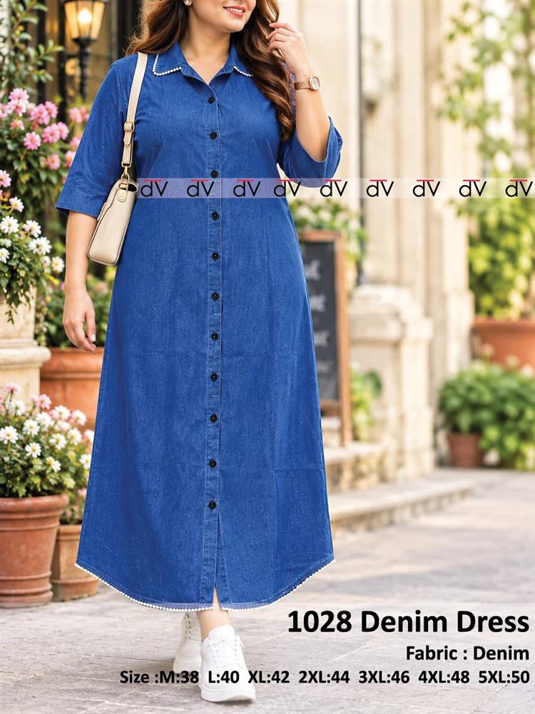 Denim Plus Size One-Peice 