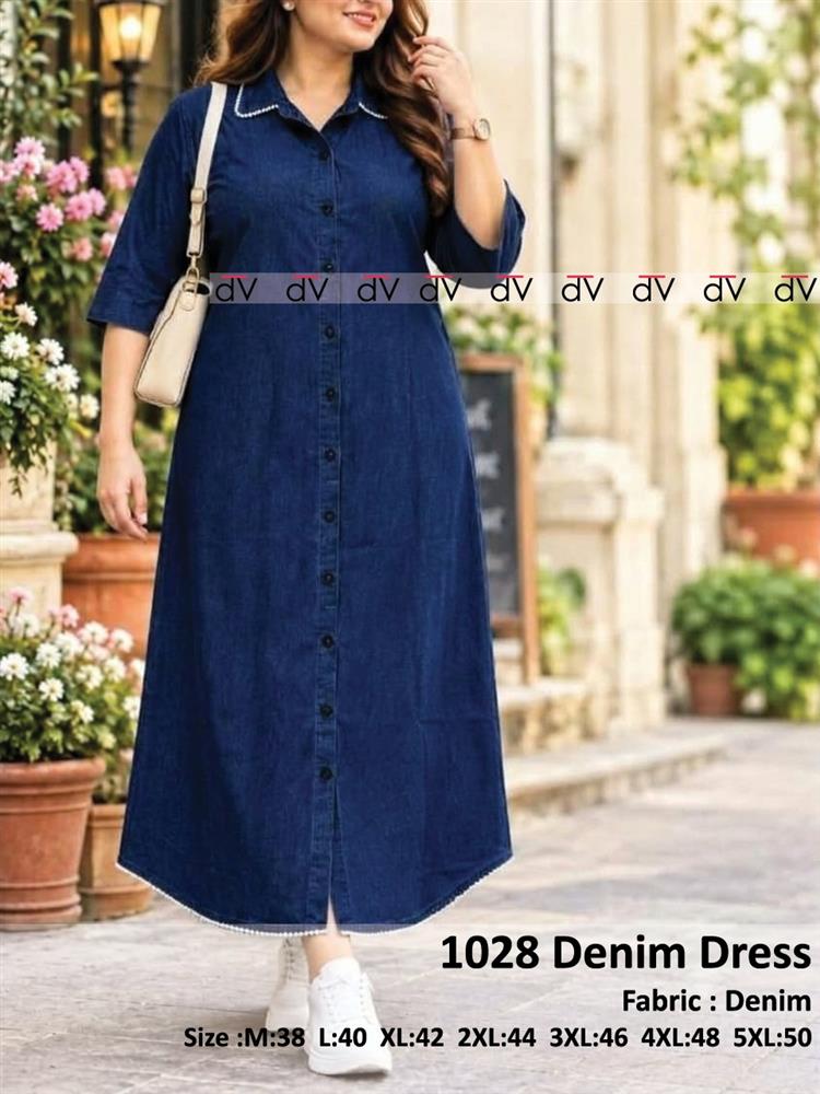 Denim Plus Size One-Peice 