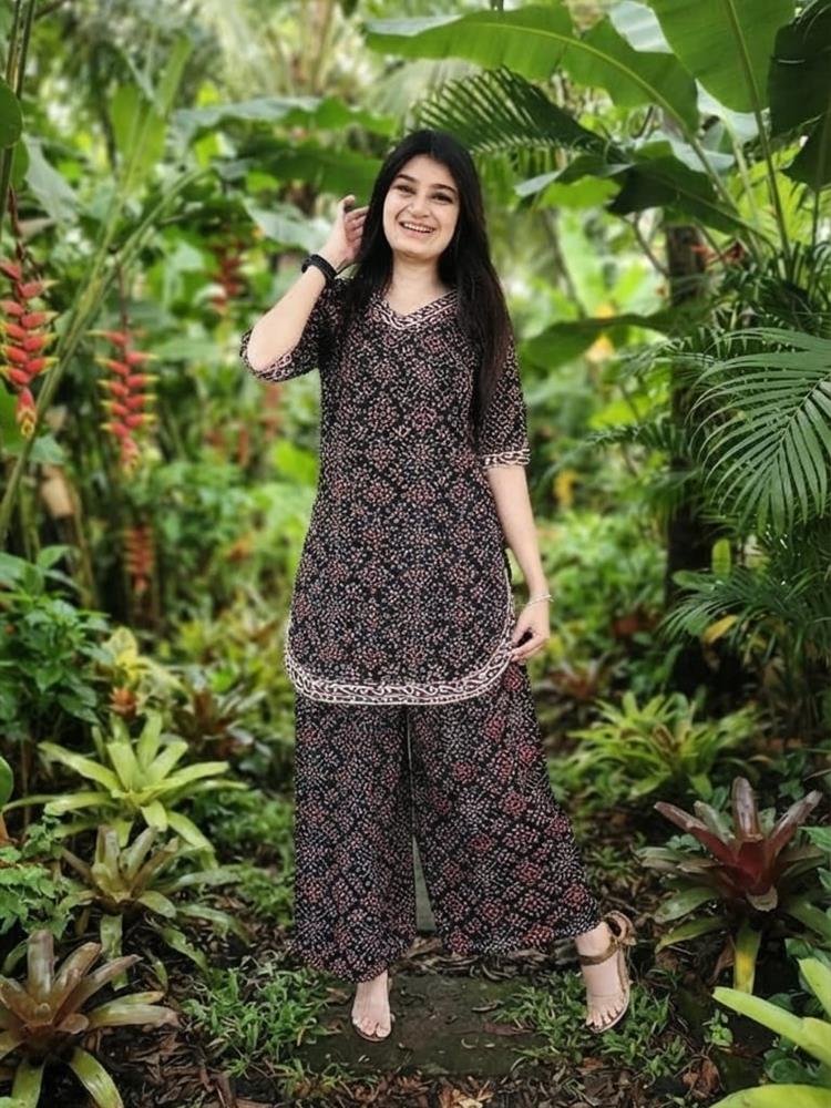 Ajrakh Print Coordset 