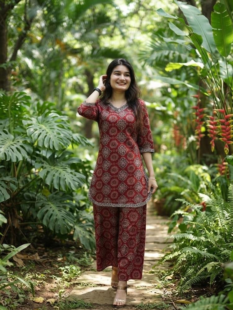Ajrakh Print Coordset 