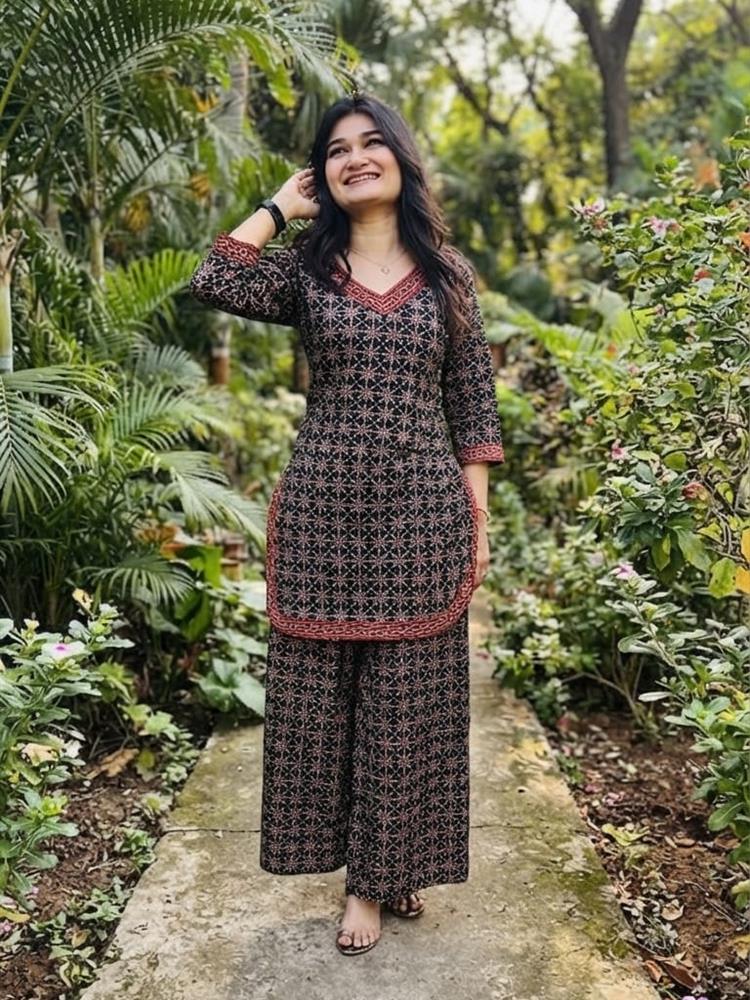Ajrakh Print Coordset 