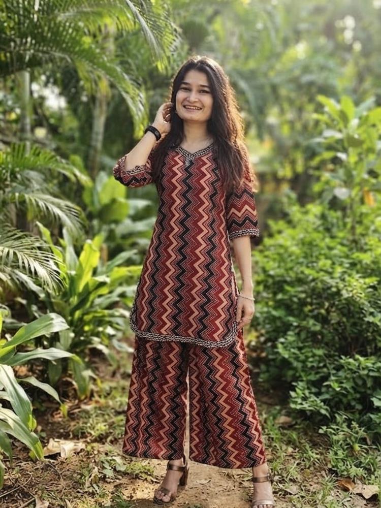 Ajrakh Print Coordset 