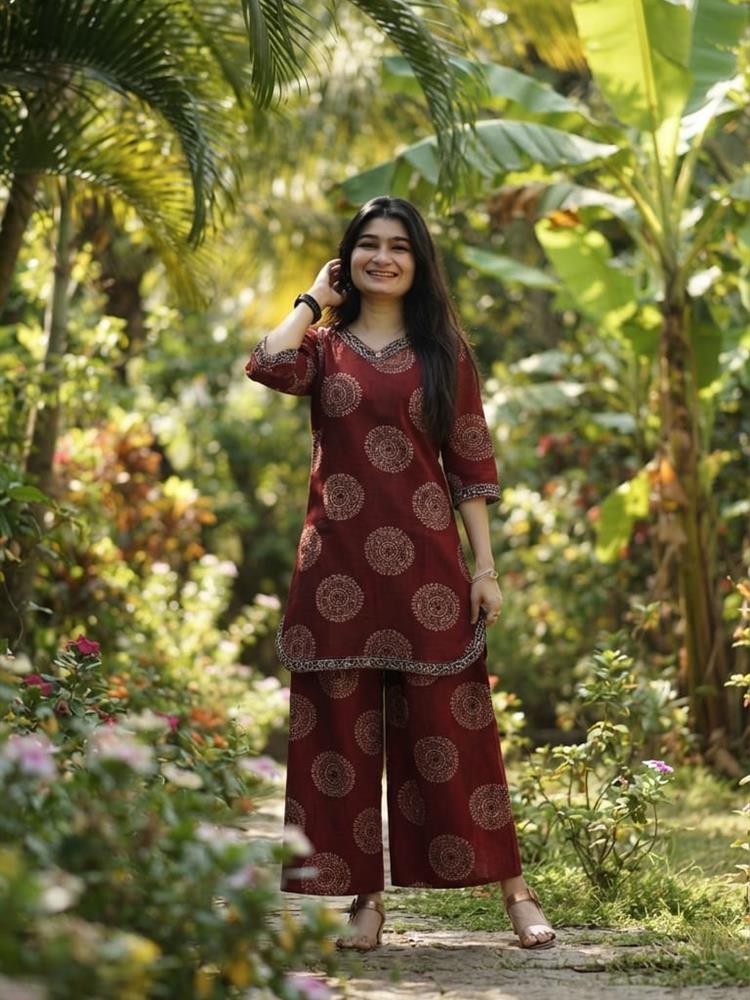 Ajrakh Print Coordset 