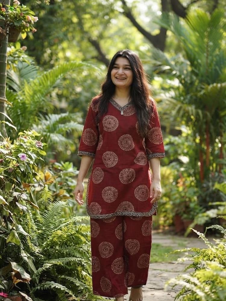 Ajrakh Print Coordset 