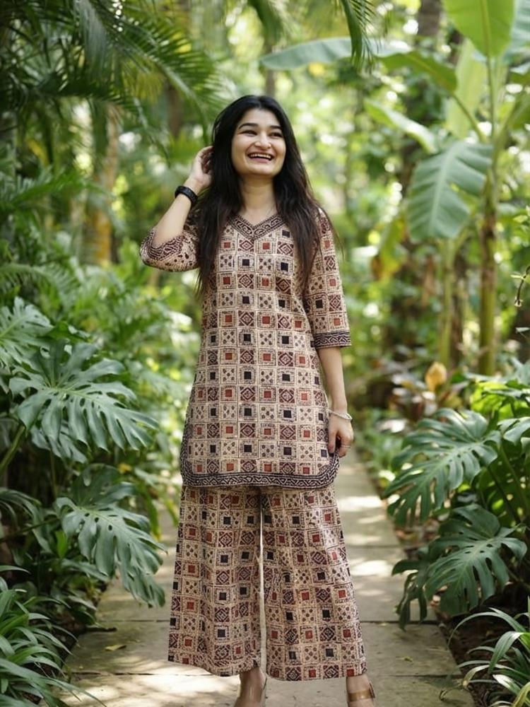 Ajrakh Print Coordset 
