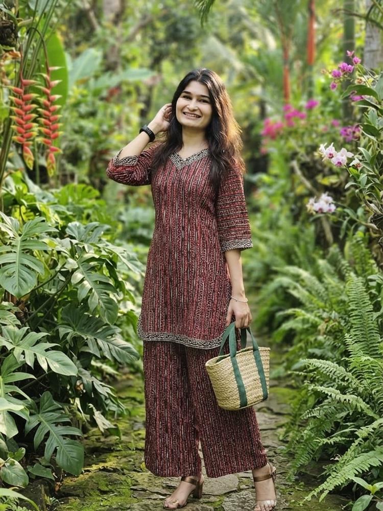 Ajrakh Print Coordset 