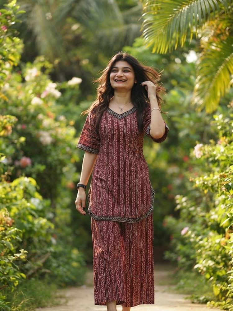 Ajrakh Print Coordset 