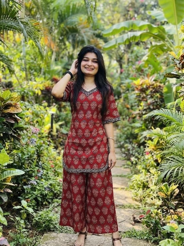 Ajrakh Print Coordset 