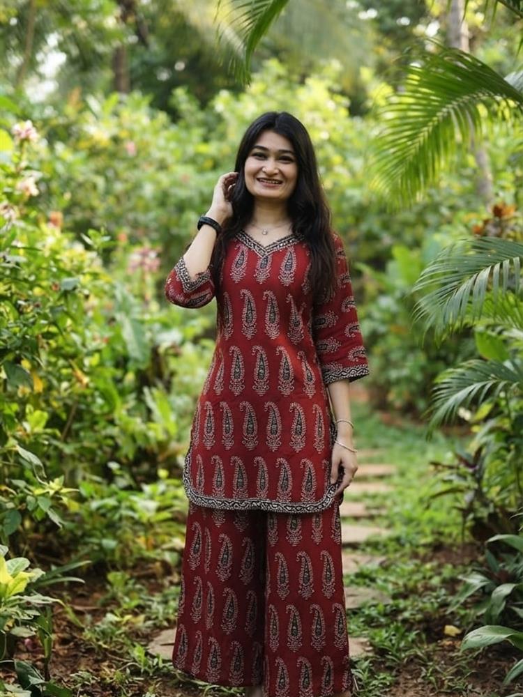 Ajrakh Print Coordset 