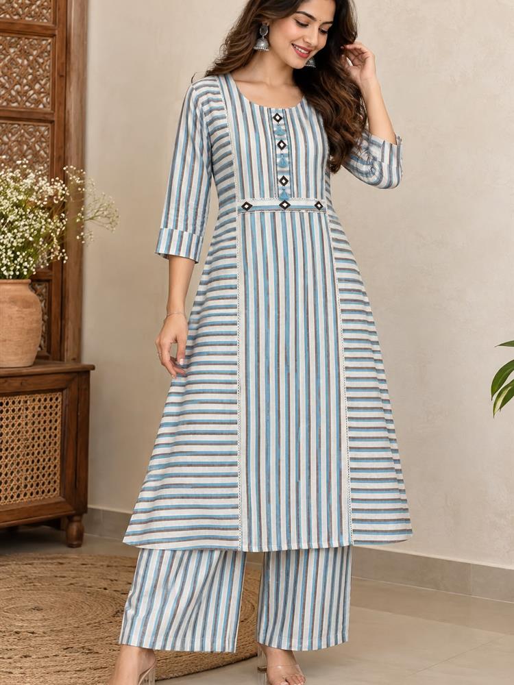 Aline Designer Kurti with Pallazo 