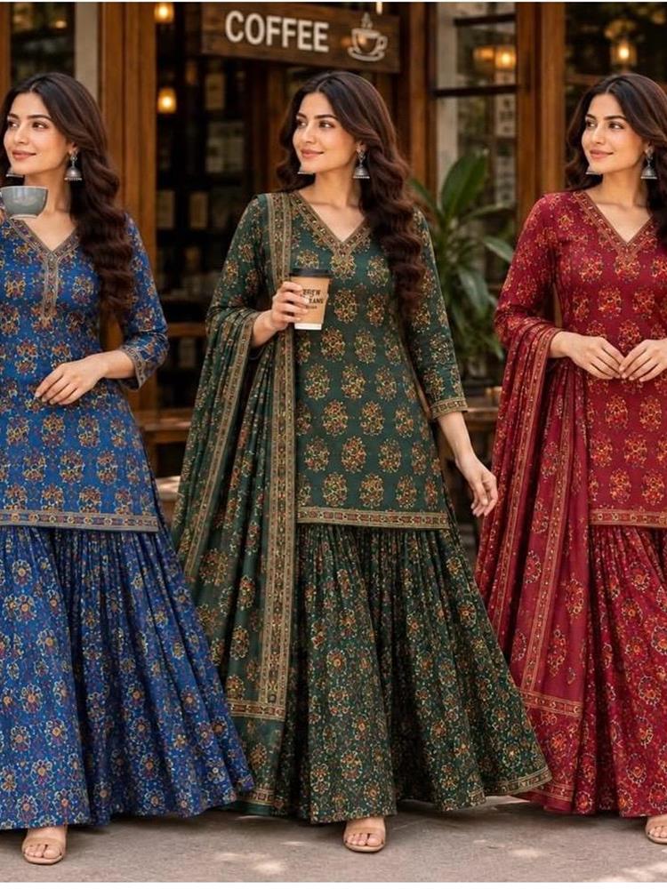 Premium Cotton Kurta with Skirt with Malmal Dupatta 