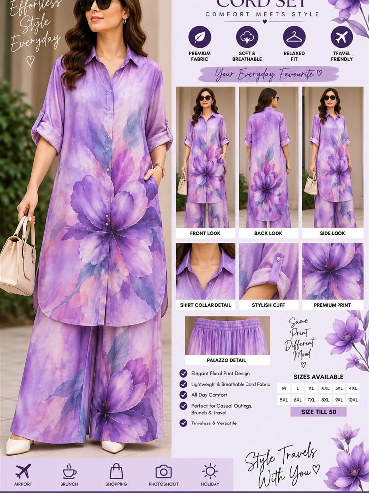 Digital Printed Long Coordset