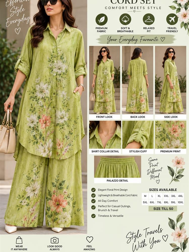 Digital Printed Long Coordset