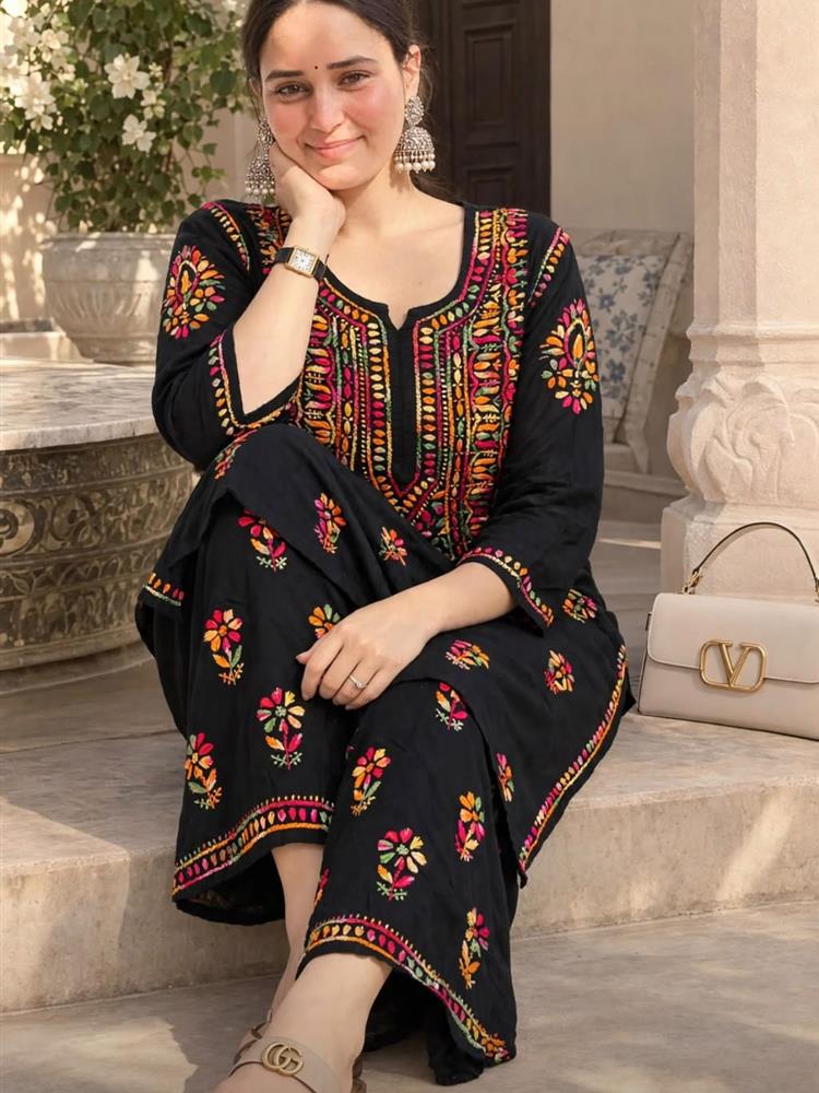Chikankari high quality Rayon 