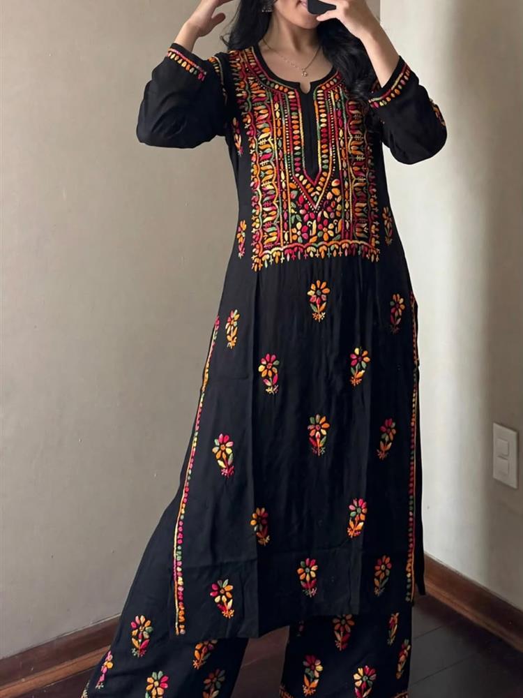 Chikankari high quality Rayon 