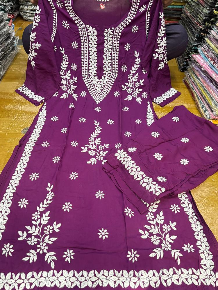 Modal Chikankari Set 