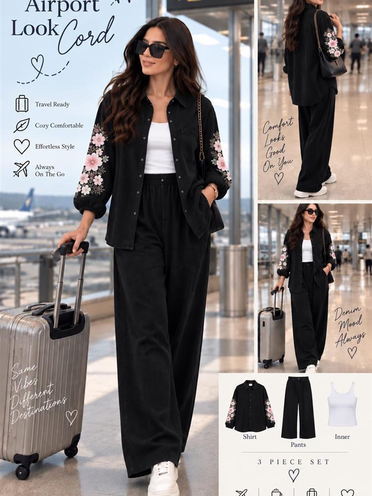 Airport Look Coordc with Applique work