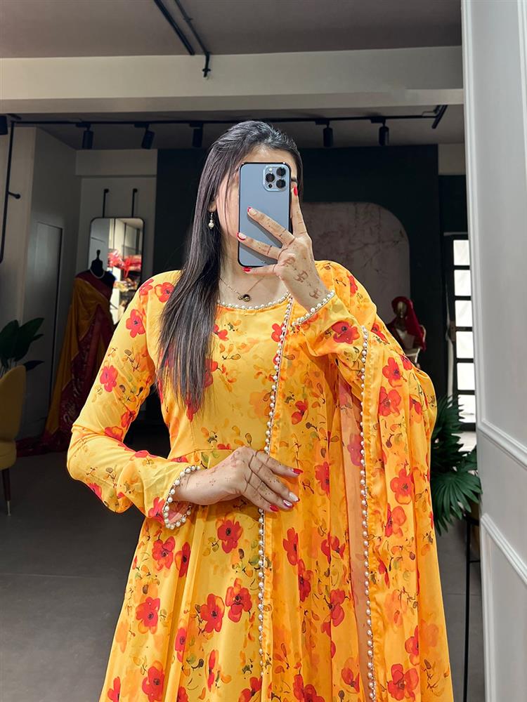 Anarkali Gown dupatta