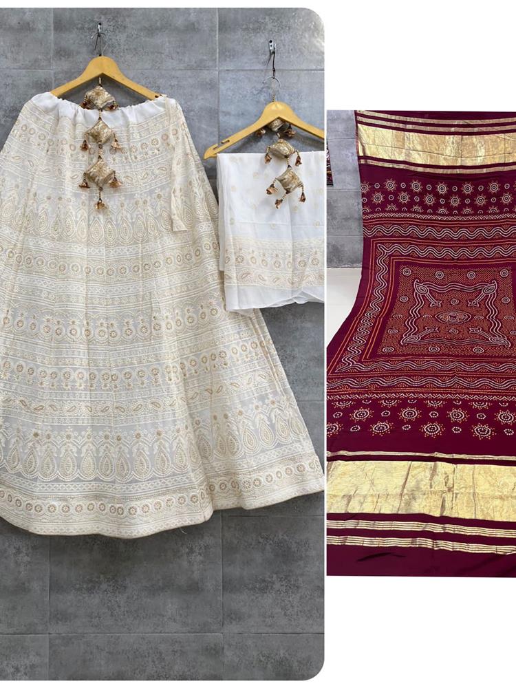 Chikankari Lehnga 