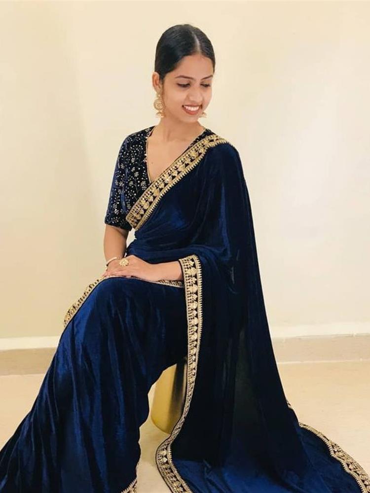 Valvet Party Saree