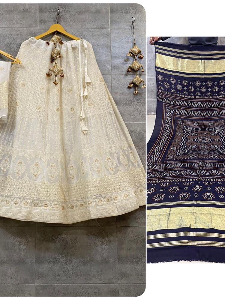 Chikankari Lehnga 