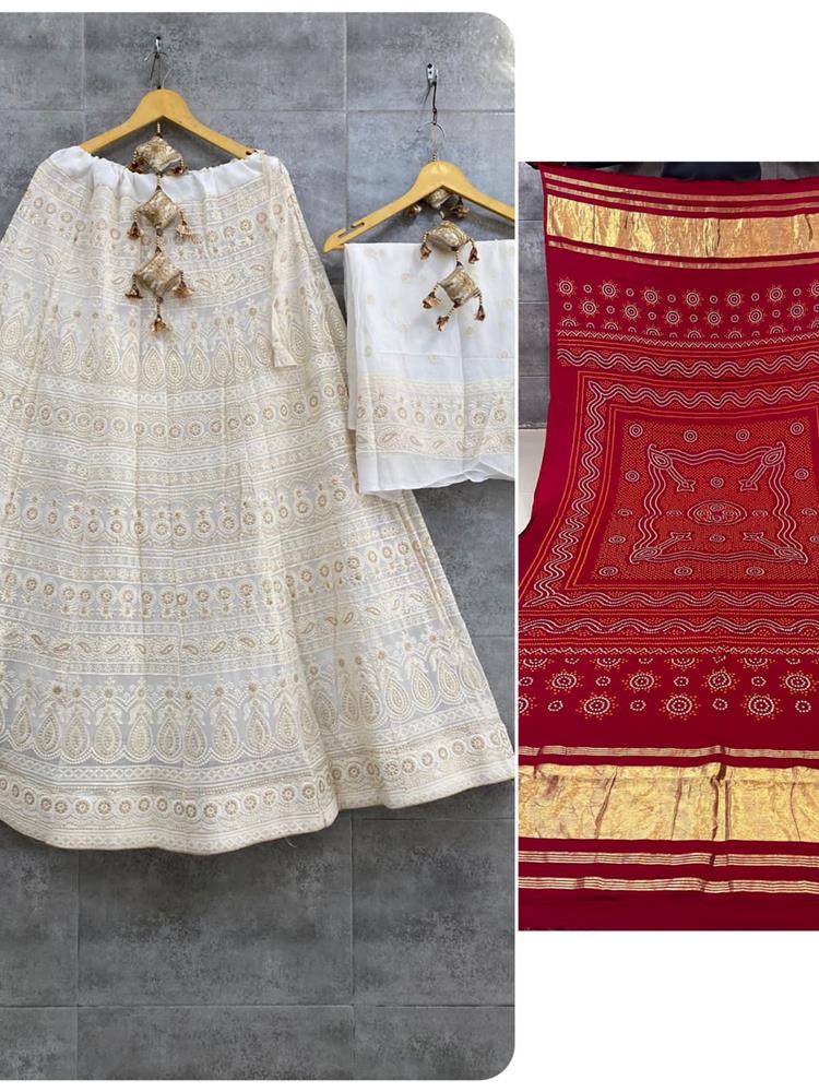 Chikankari Lehnga 