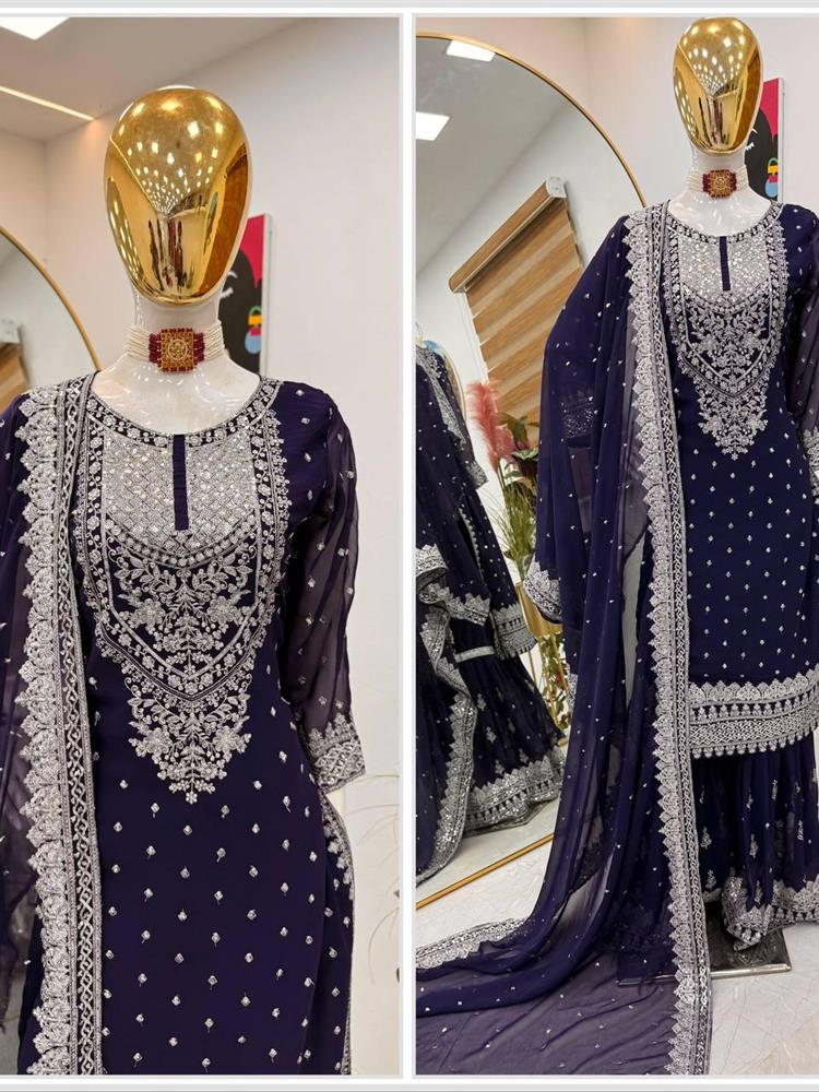 New Designer Party Sharara Shuit & Dupatta Set