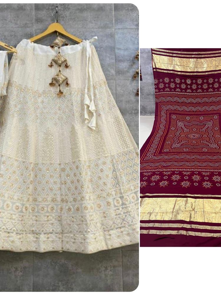 Chikankari Lehnga 