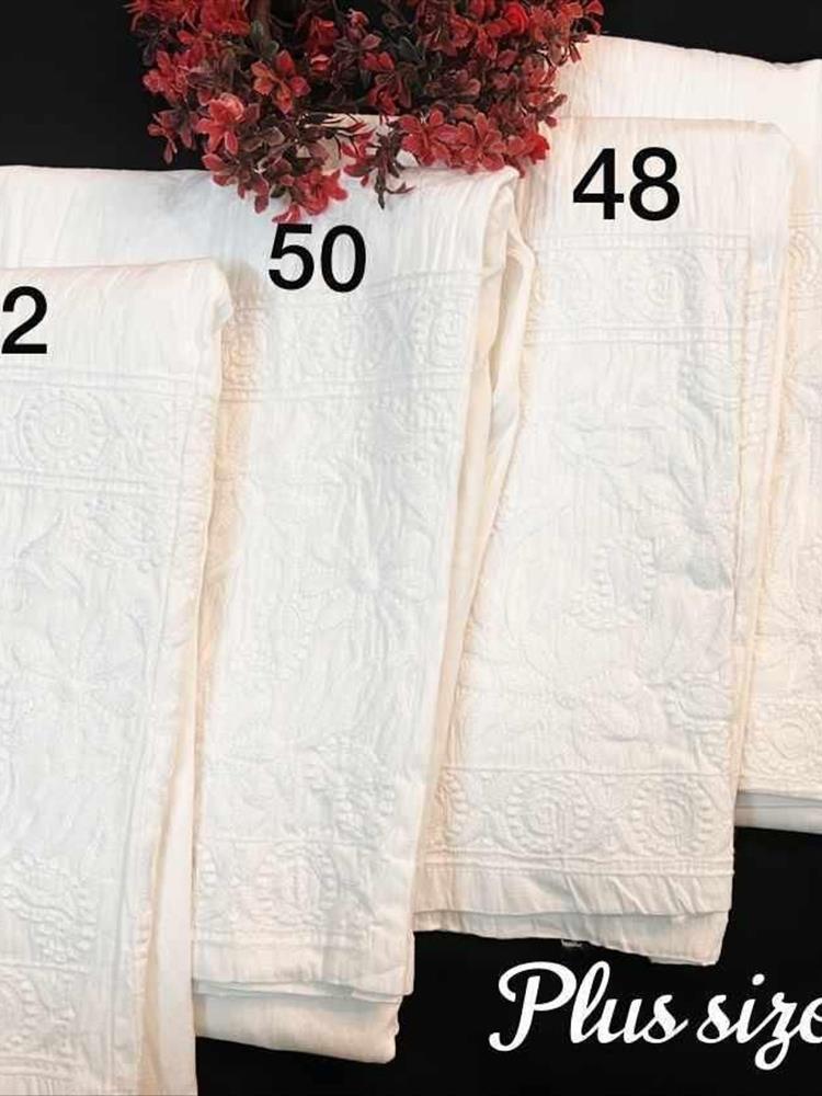 Plussize Chikankari Pants