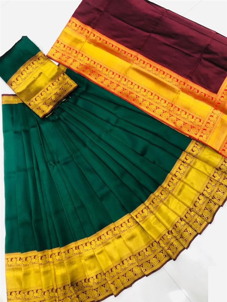 Mahrya Kanjiveram Half Saree