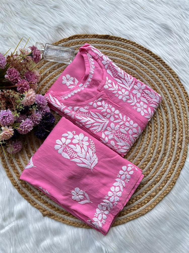 Chikankari Rayon Kurti Pallazo