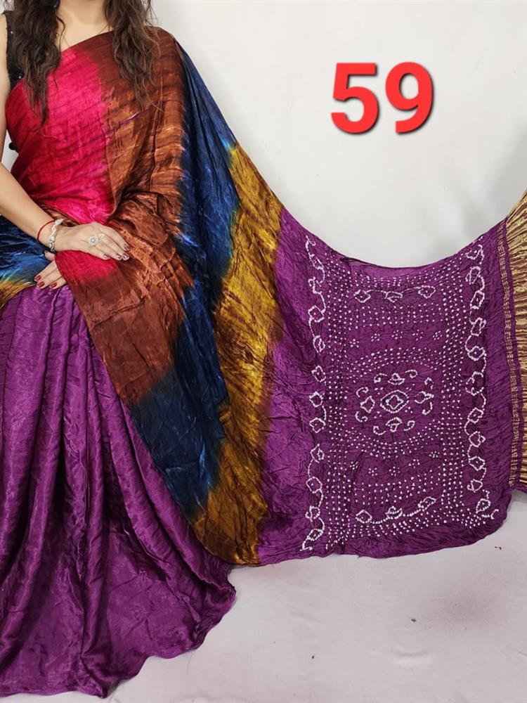 Modal Silk Lagdi Patta Saree