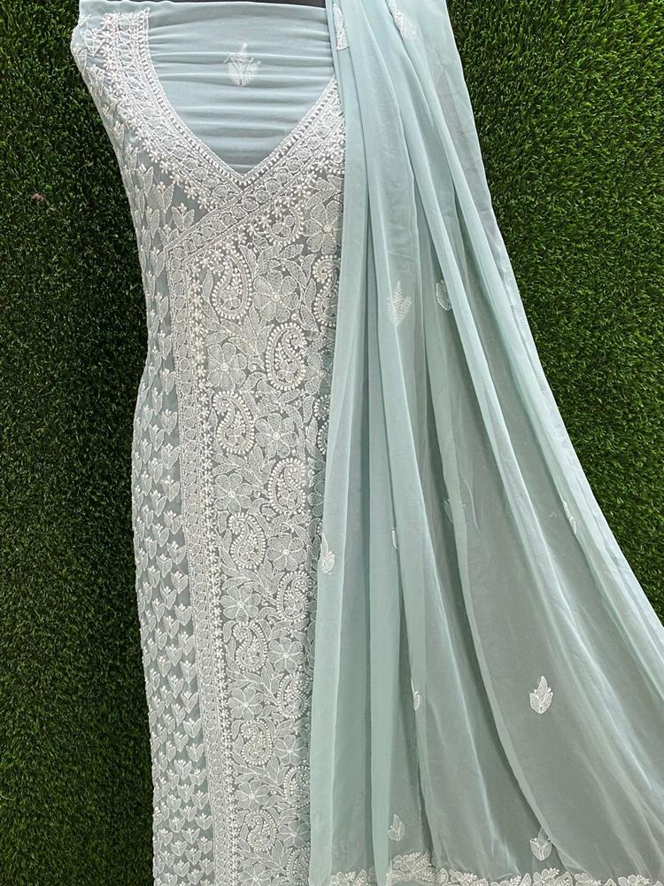 Chikankari Dress Material 