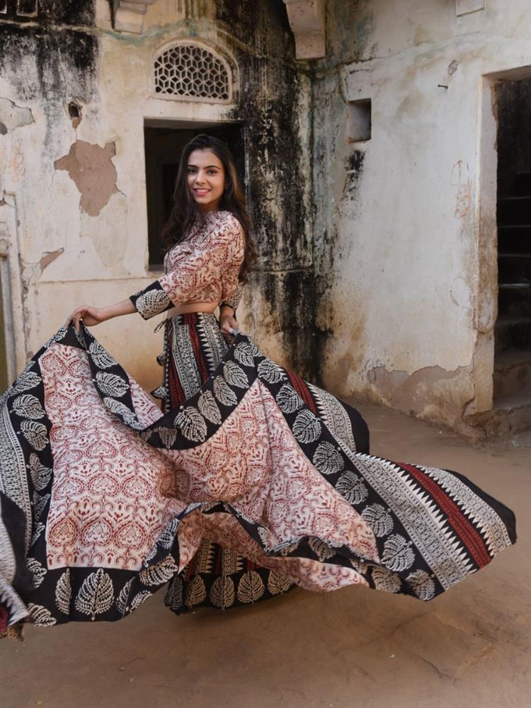 Bangru Print Lehngha