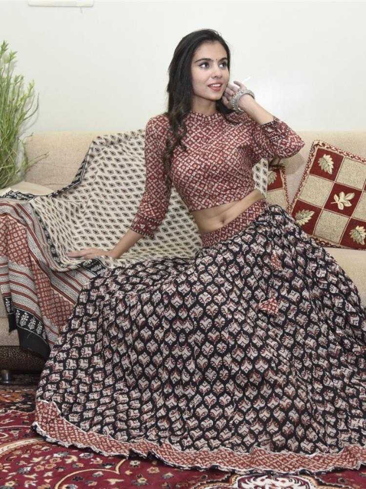 Bangru Print Lehngha