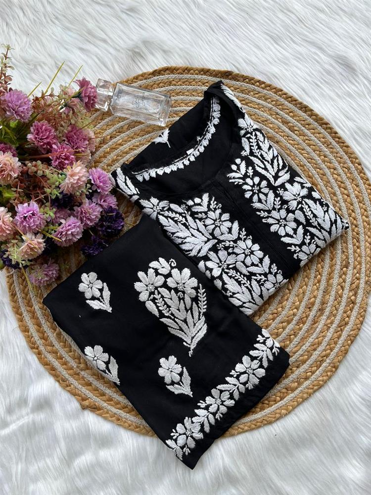 Chikankari Rayon Kurti Pallazo