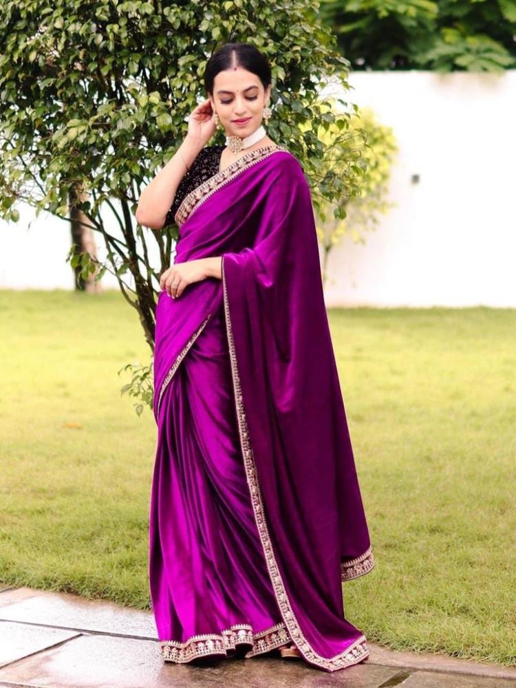 Valvet Party Saree