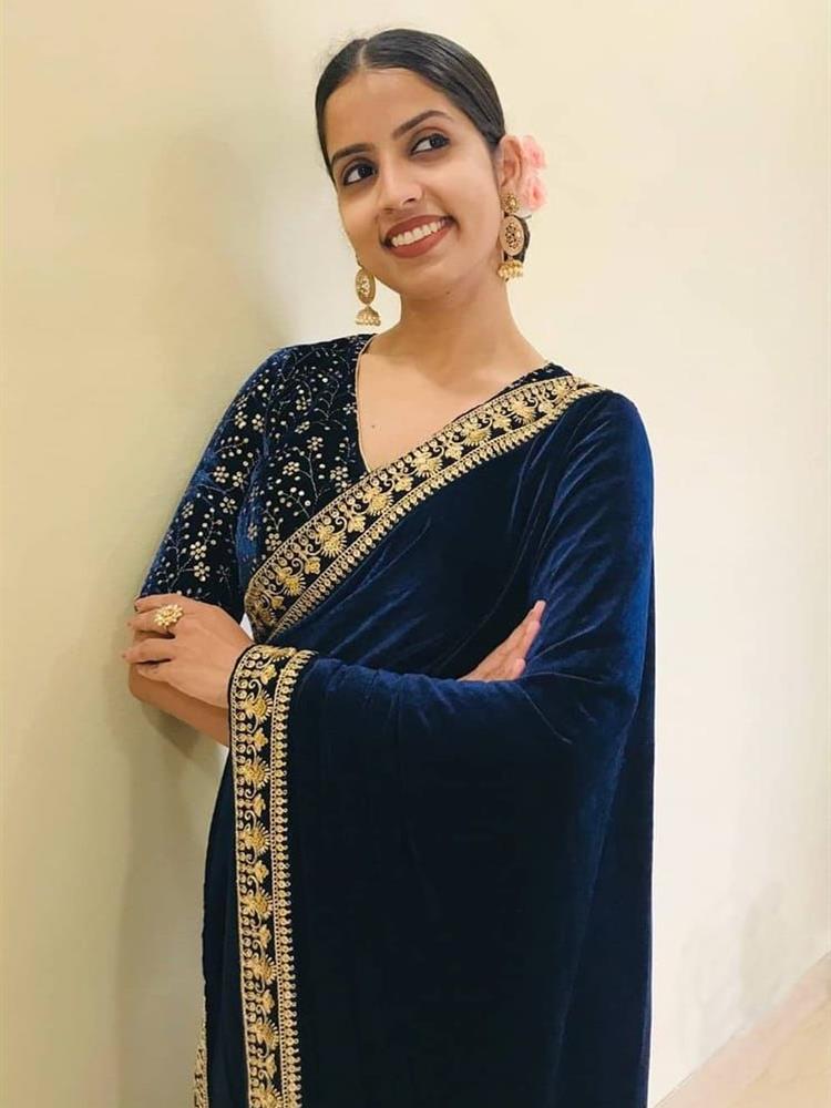Valvet Party Saree