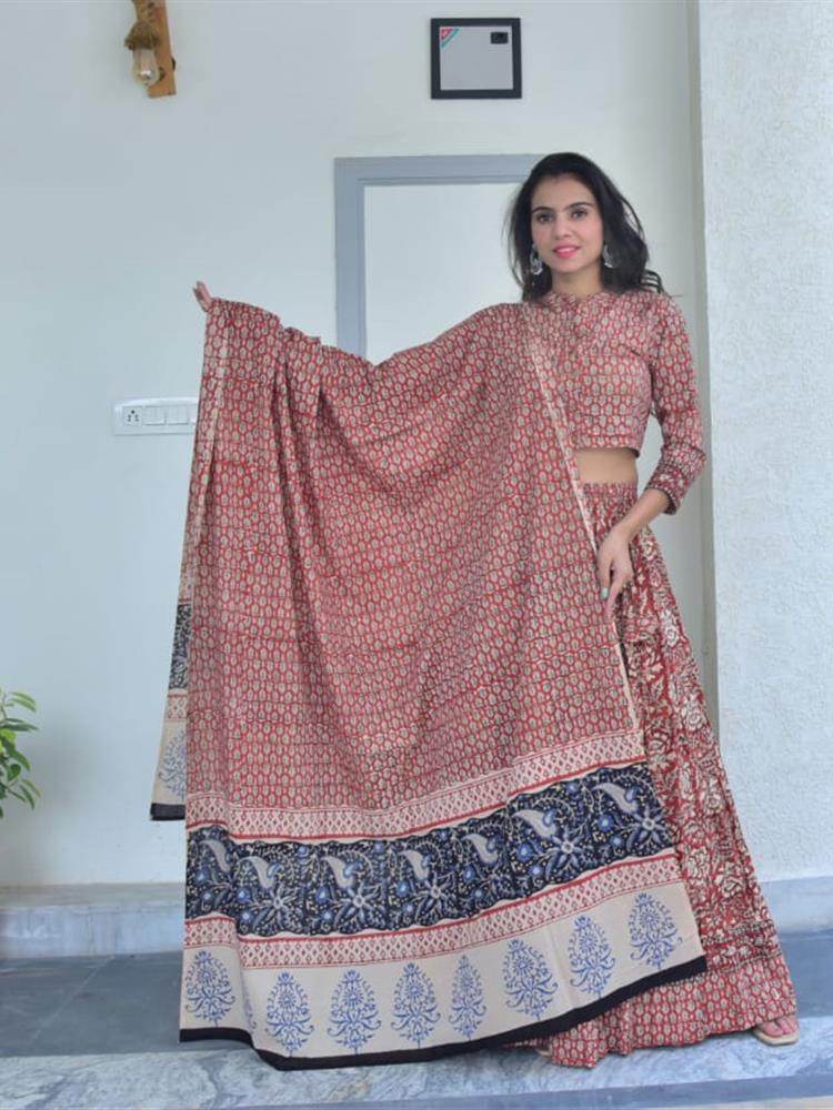 Bangru Print Lehngha