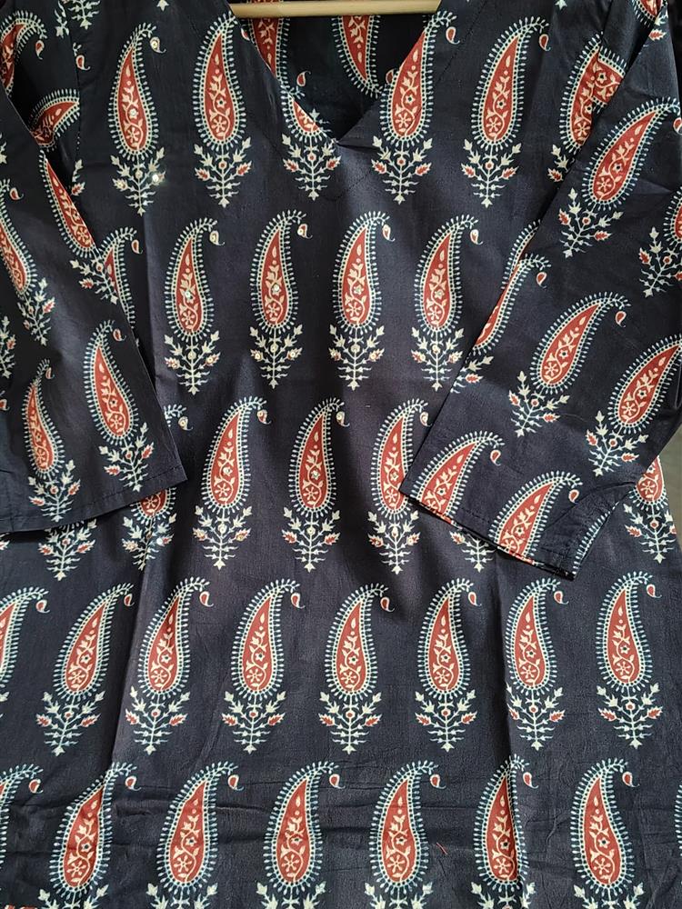 Cotton kurti pant dupatta setp